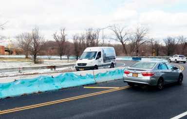 DOT barriers bring Surf City to Co-op City