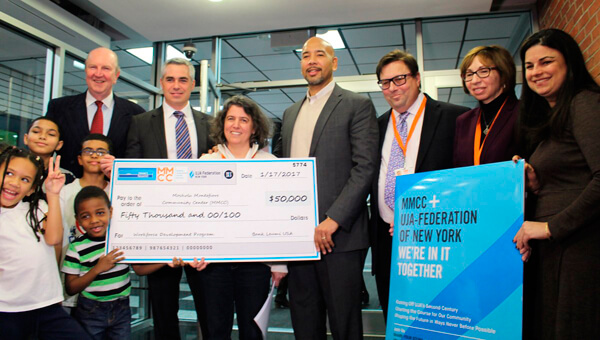 Diaz Presents Check To MMCC