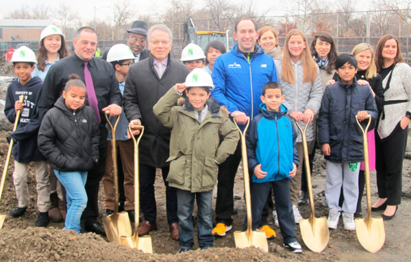Construction set for I.S. 192 campus schoolyard