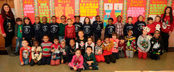 St. Raymond Elementary holds Ugly Sweater Contest