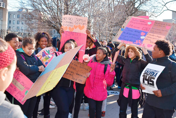 Bronx renewal schools protest possible closing