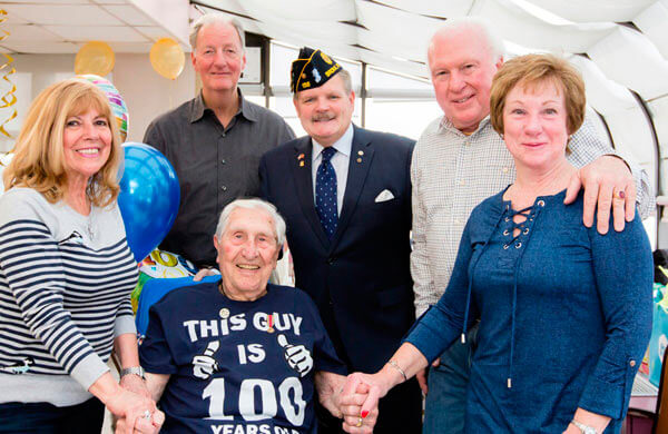 WWII Vet Receives American Legion Medal On 100th Birthday
