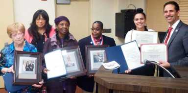 Electeds Award CB 7 For Vets Breakfast