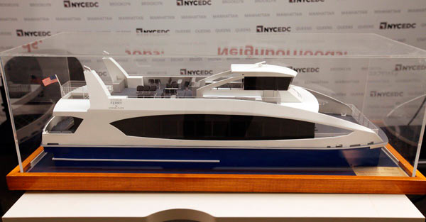 Soundview ferry model at Soundview Library