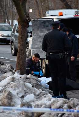 Dead woman found on snow bank