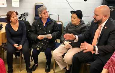 Councilman Salamanca Visits Seniors