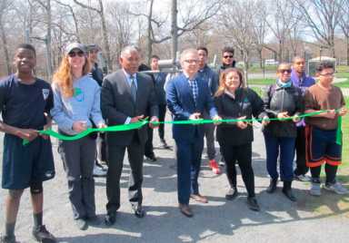 Bronx Park fitness equipment dedicated