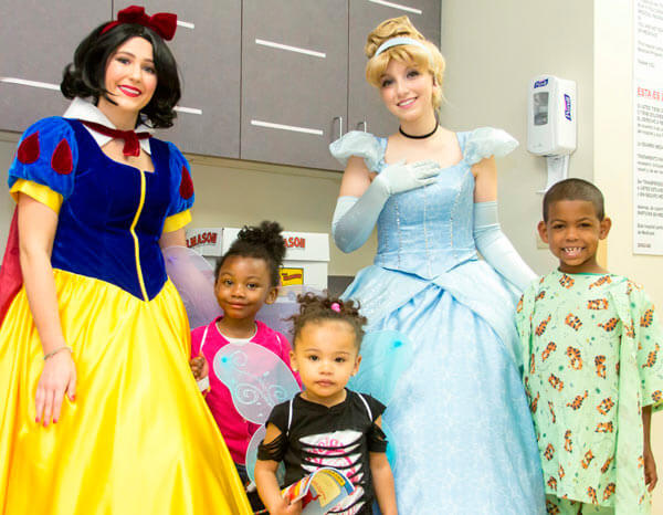 Princesses Visit St. Barnabas Patients|Princesses Visit St. Barnabas Patients