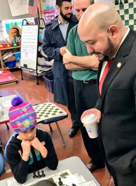 Salamanca Visits P.S. 150 Students