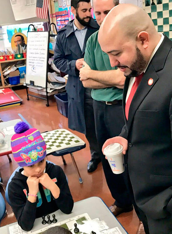 Salamanca Visits P.S. 150 Students