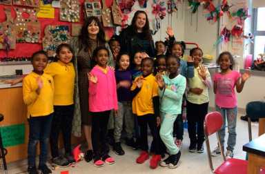 Yona Love Visits C.S. 134 Students