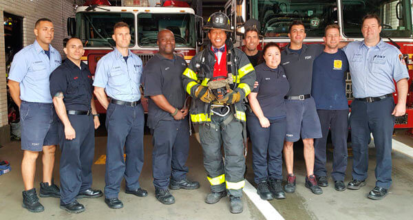 King Attends FDNY Open House