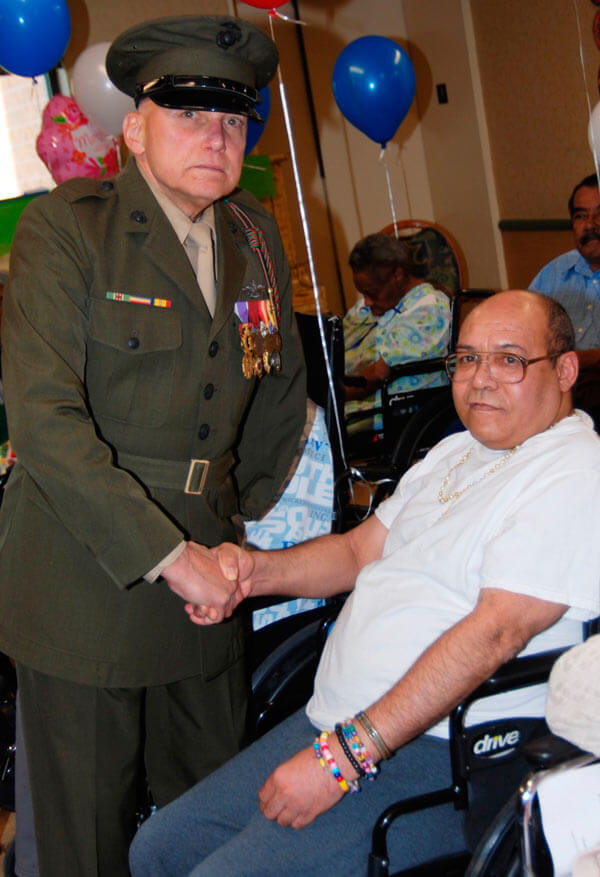 Marine Veteran Performs At Bronx Center