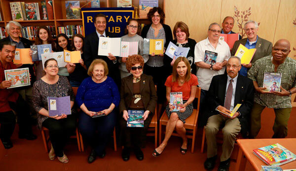 Rotary Club Gives P.S. 175 Books