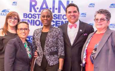 First Lady Visits Boston Secor Elders