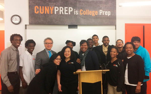 Vacca Visits CUNY Prep High School
