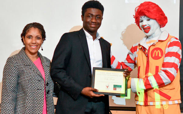 McDonald’s Honors Bronx Scholar