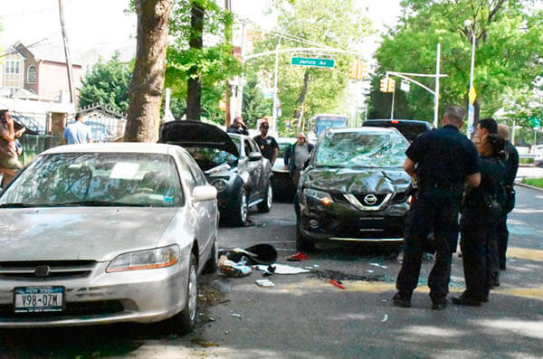 SUV Overturns On Jarvis Avenue|SUV Overturns On Jarvis Avenue