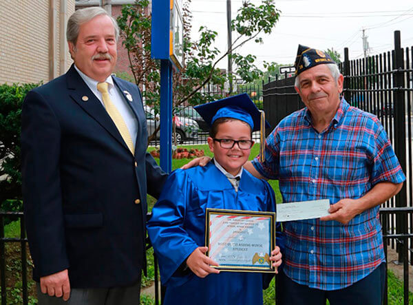 John Fraser Bryan Salutes P.S. 108 Grad