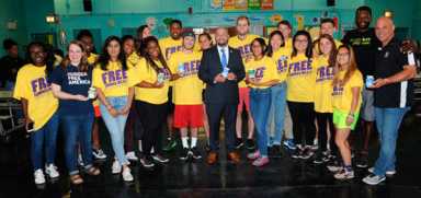 Salamanca, Yankees’ Leyritz Promote Meals