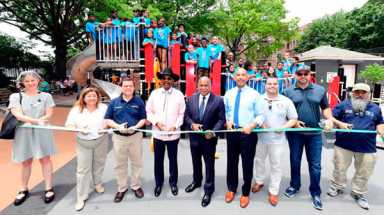 Ribbon cut on Parque De Los Ninos improvements