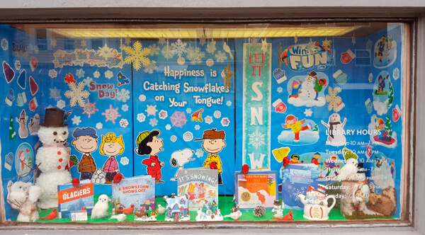 WSZIO decorates Westchester Square branch library window