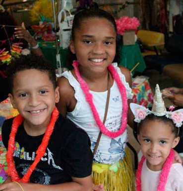 CHAM Patients Enjoy Summertime Luau