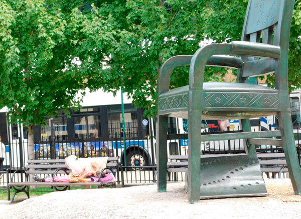 Westchester Square reels over vagrancy