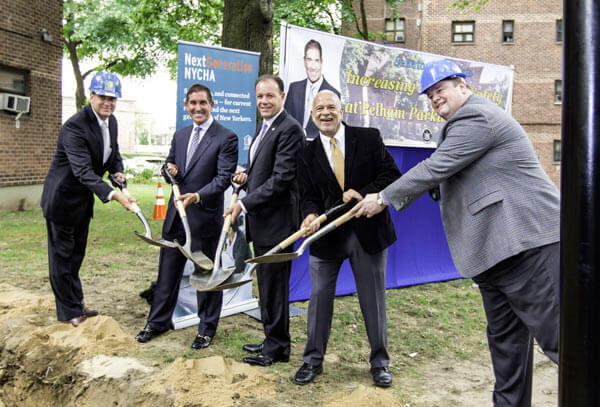 Parkway Houses’s lighting project kicked off