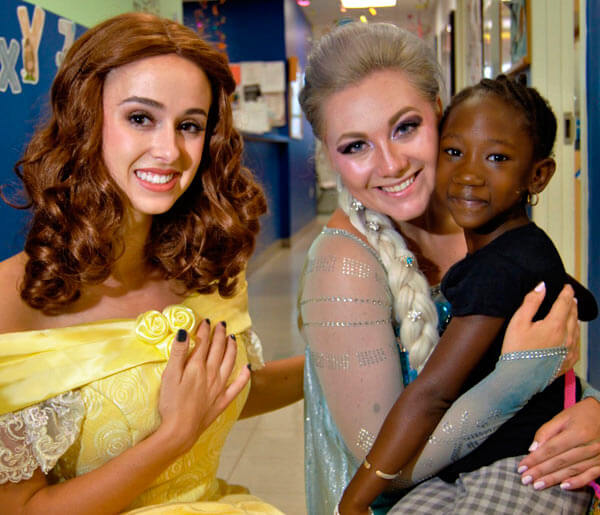 Disney Royalty Visits St. Barnabas Patients