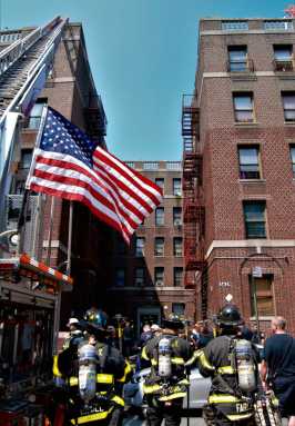 Firefighters Combat Kingsbridge Fire