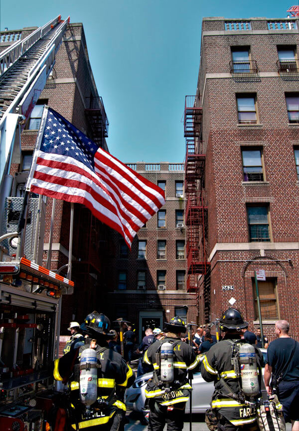 Firefighters Combat Kingsbridge Fire