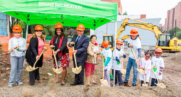 NYC Parks breaks ground on Little Claremont Park