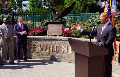 9/11 memorial at Hutch Metro Center hosts unveiling