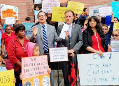 Community rails against proposed Bedford Park shelter