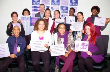 BCHN Wears Purple For Domestic Violence