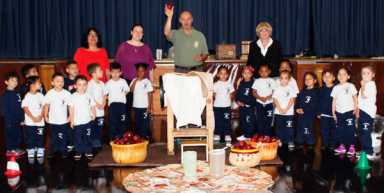 Holy Family Students Make Apple Cider