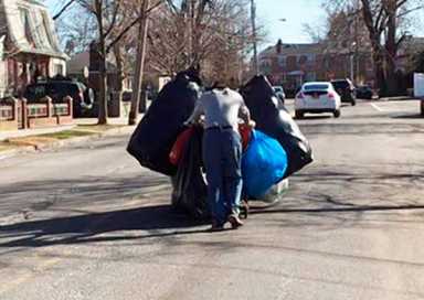 Civic group tackles deposit-container collecting trespassing