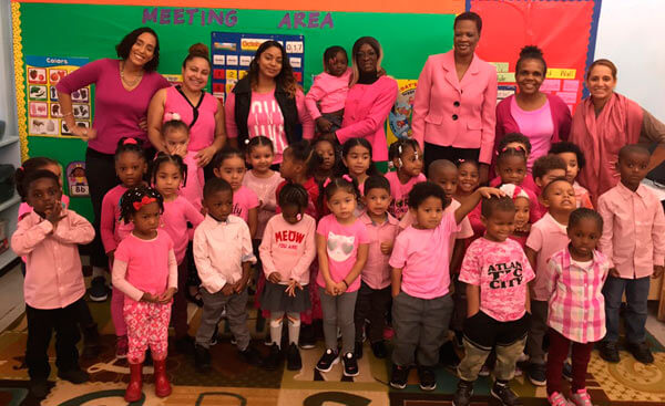 Wagner Victory Day Care Center Goes Pink