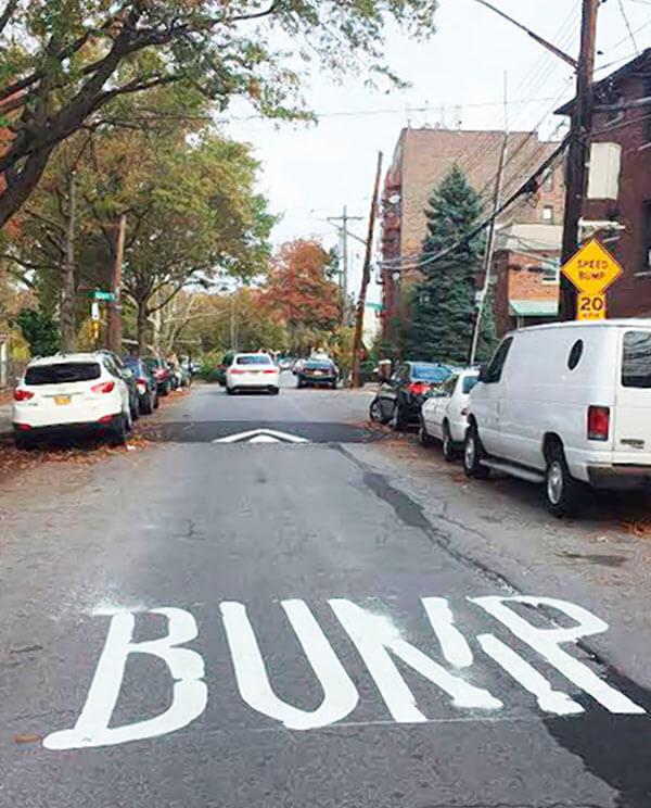 Ericson Place gets new speed humps near Samuel Young American Legion Post #620 and East Tremont Avenue|Ericson Place gets new speed humps near Samuel Young American Legion Post #620 and East Tremont Avenue