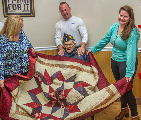 McGee awarded Quilts of Valor award