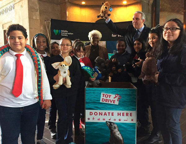 Bronx Zoo kicks off holiday toy and hurricane relief drive
