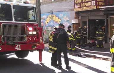 Fire At Sam’s Shoe Service & Repair