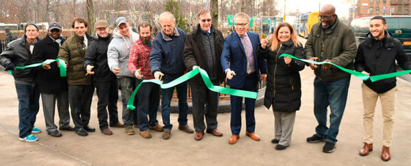 Amendola Plaza beautification project officially completed