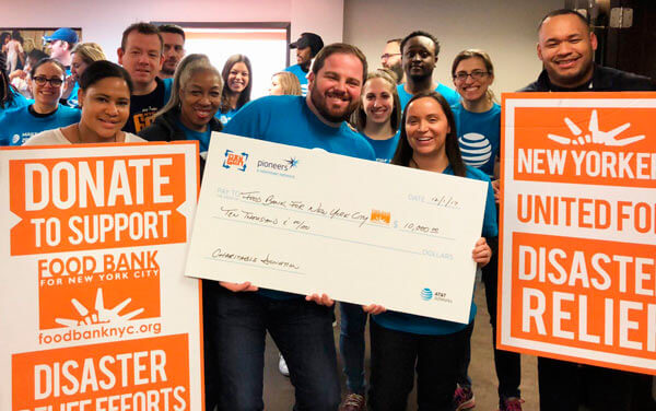 AT&T Vols Fund Food Bank For New York City