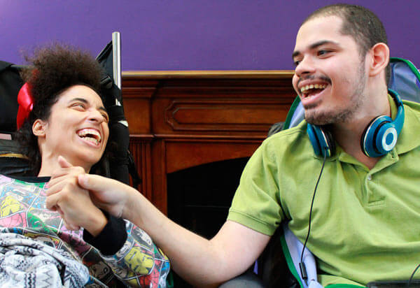 Loving couple with cerebral palsy reunite at Beth Abraham