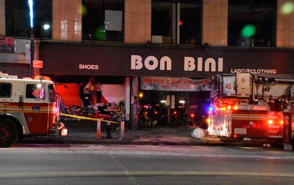 Fire Rips Through Bon Bini Clothing Store