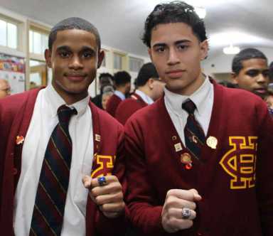 Hayes Students Celebrate Ring Night