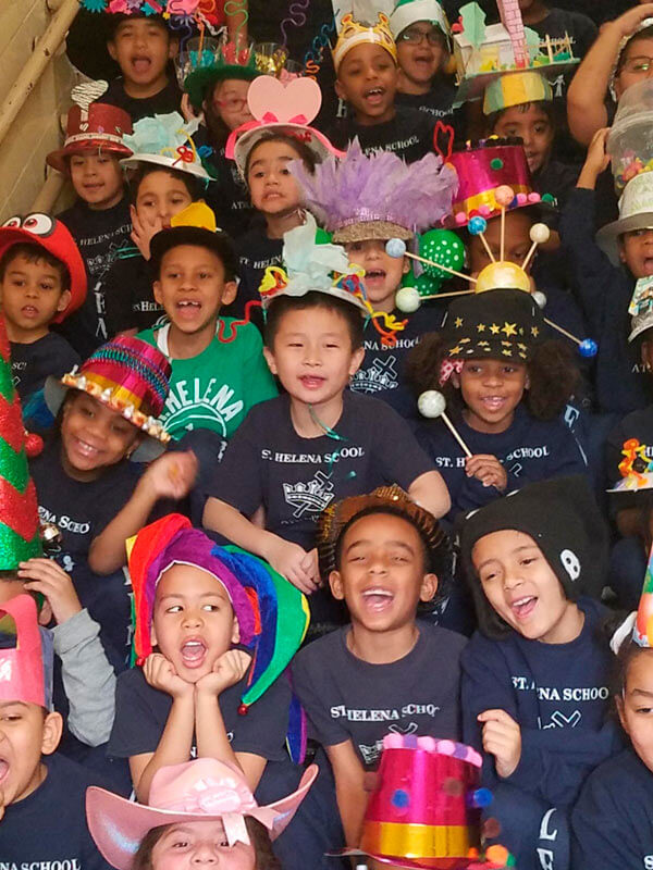 St. Helena Students Celebrate Crazy Hat Day