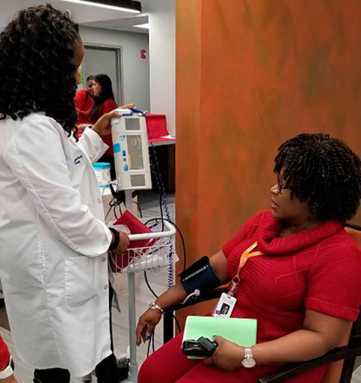Triboro Center Celebrates Wear Red Day